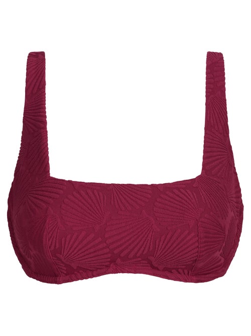 Haut de maillot de bain emboitant avec armatures Shell - Kiabi