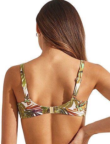 Haut de maillot de bain emboîtant jade