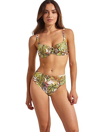 Haut de maillot de bain emboîtant jade