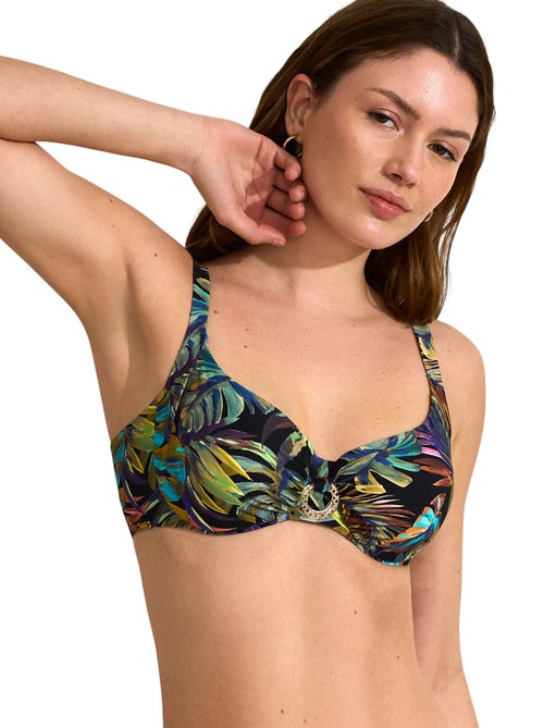 Haut de maillot de bain emboîtant jade - Kiabi Haut de maillot de bain emboîtant jade - Kiabi