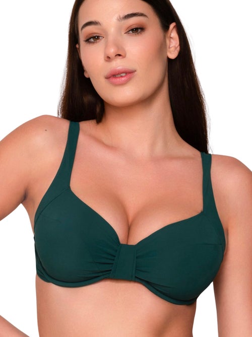 Haut de maillot de bain emboîtant non préformé blue sense - Kiabi