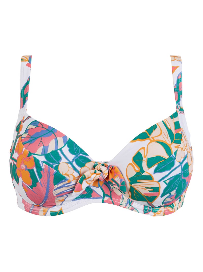Haut de maillot de bain fidji sans complexe lingerie Blanc Vert clair - Kiabi