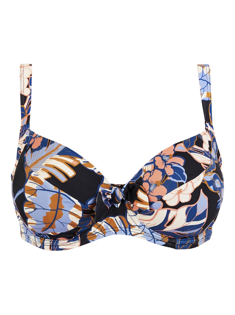 Haut de maillot de bain fidji sans complexe lingerie Noir Bleu Blanc - Kiabi