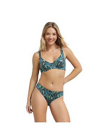 Haut de maillot de bain foulard avec armatures Tropical