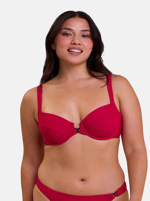 Haut de maillot de bain Glamourous Textured Sans Complexe - Kiabi