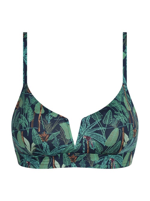 Haut de maillot de bain paddé sans armatures Tropical - Kiabi