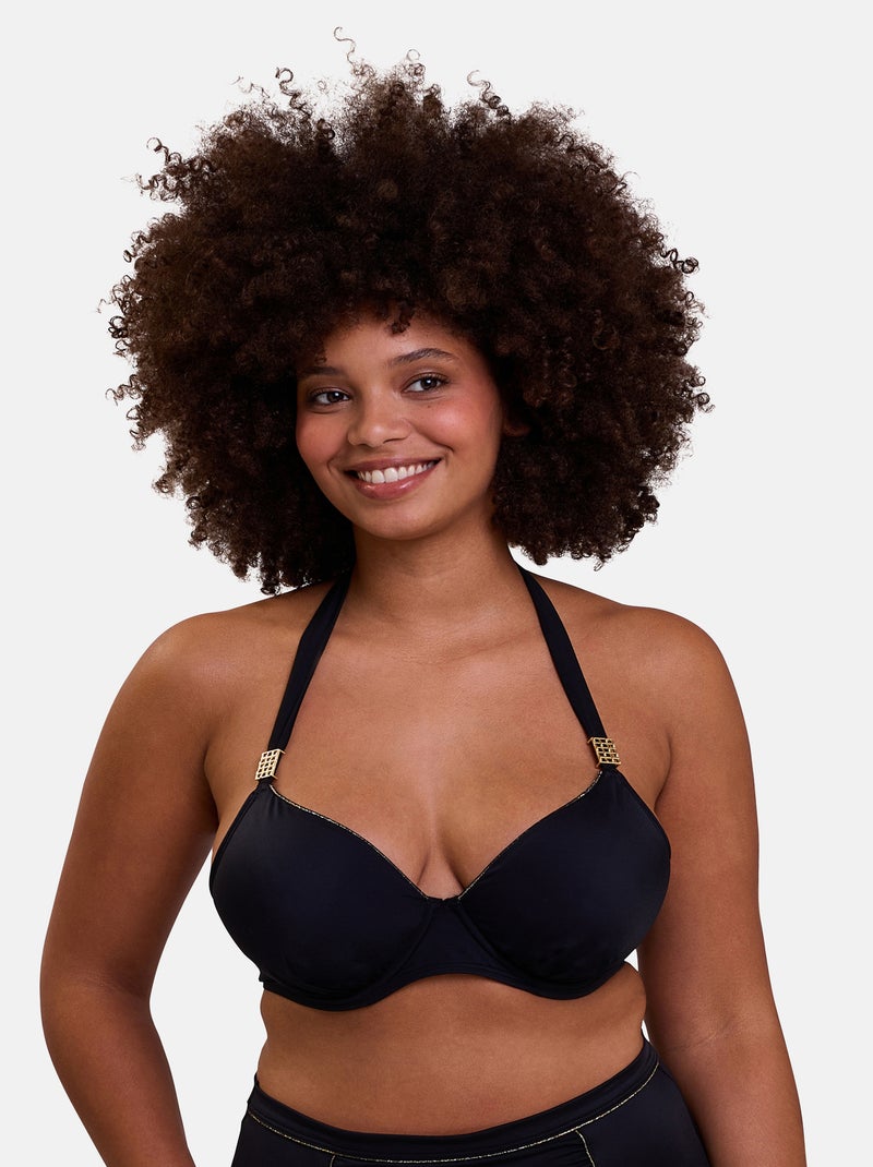 Haut de maillot de bain plunge Speekaboo Shape Sans Complexe Noir - Kiabi