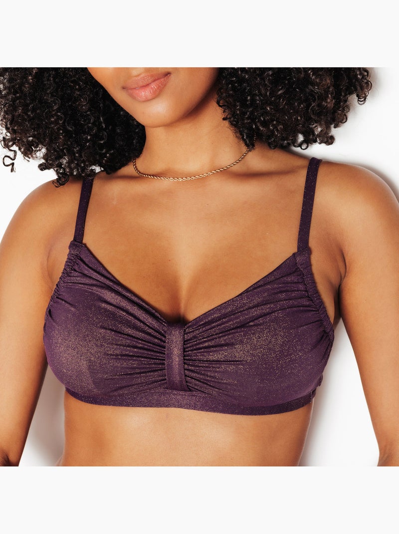Haut de maillot de bain post-opératoire - RougeGorge Lingerie Violet prune - Kiabi