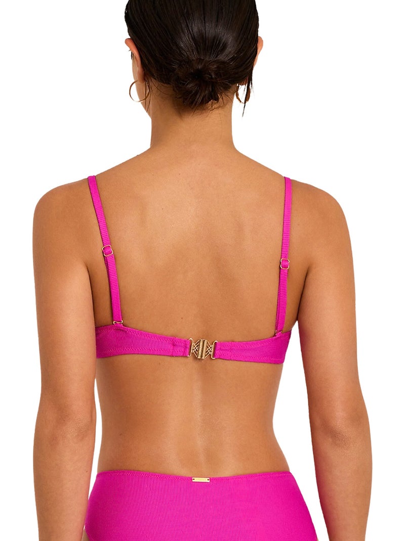 Haut de maillot de bain préformé armaturé solstice Rose fushia - Kiabi