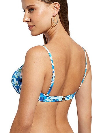 Haut de maillot de bain préformé multipositions rosé