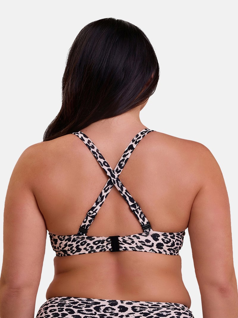 Haut de maillot de bain Samoa Sans Complexe Beige/Noir - Kiabi