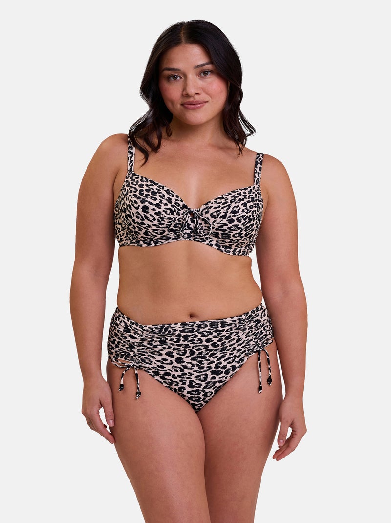 Haut de maillot de bain Samoa Sans Complexe Beige/Noir - Kiabi