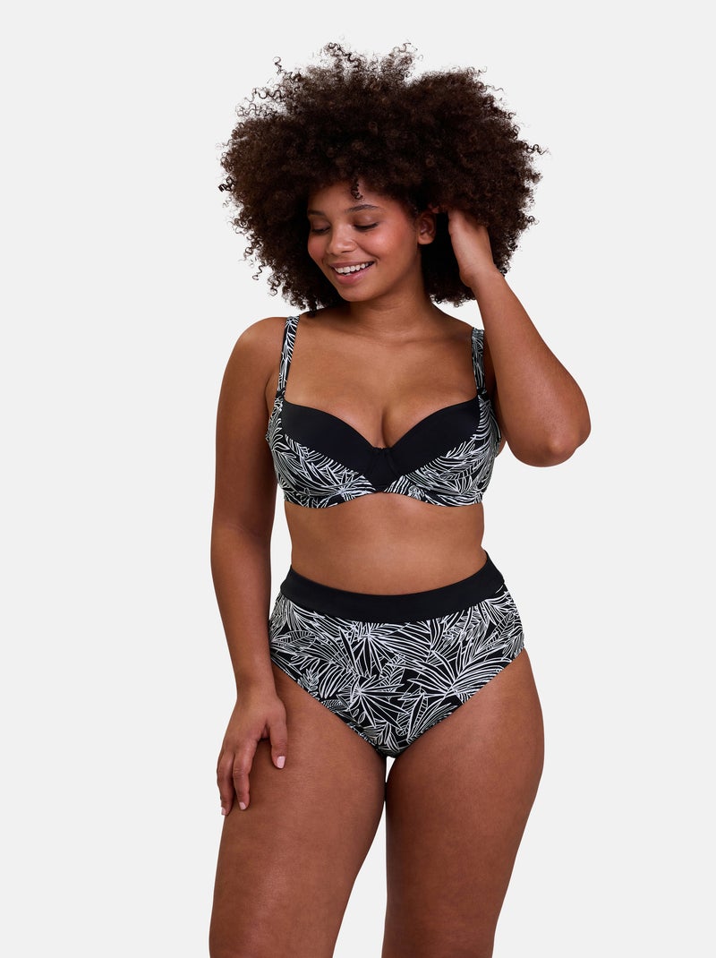 Haut de maillot de bain seychelles sans complexe lingerie Noir Blanc - Kiabi