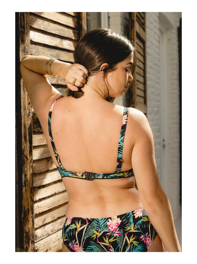 Haut de maillot de bain triangle à coques amovibles Brésil Multicolore - Kiabi