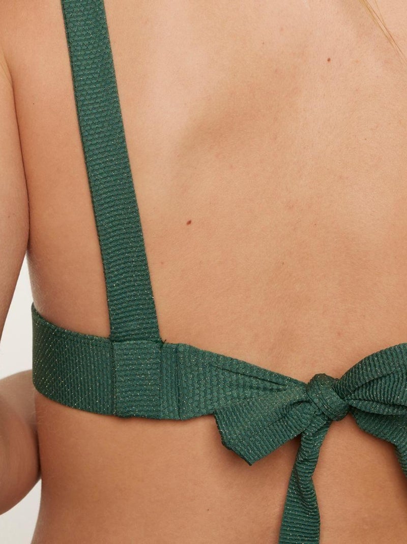 Haut de maillot de bain triangle AMOUR - Brigitte Bardot Bain Vert - Kiabi