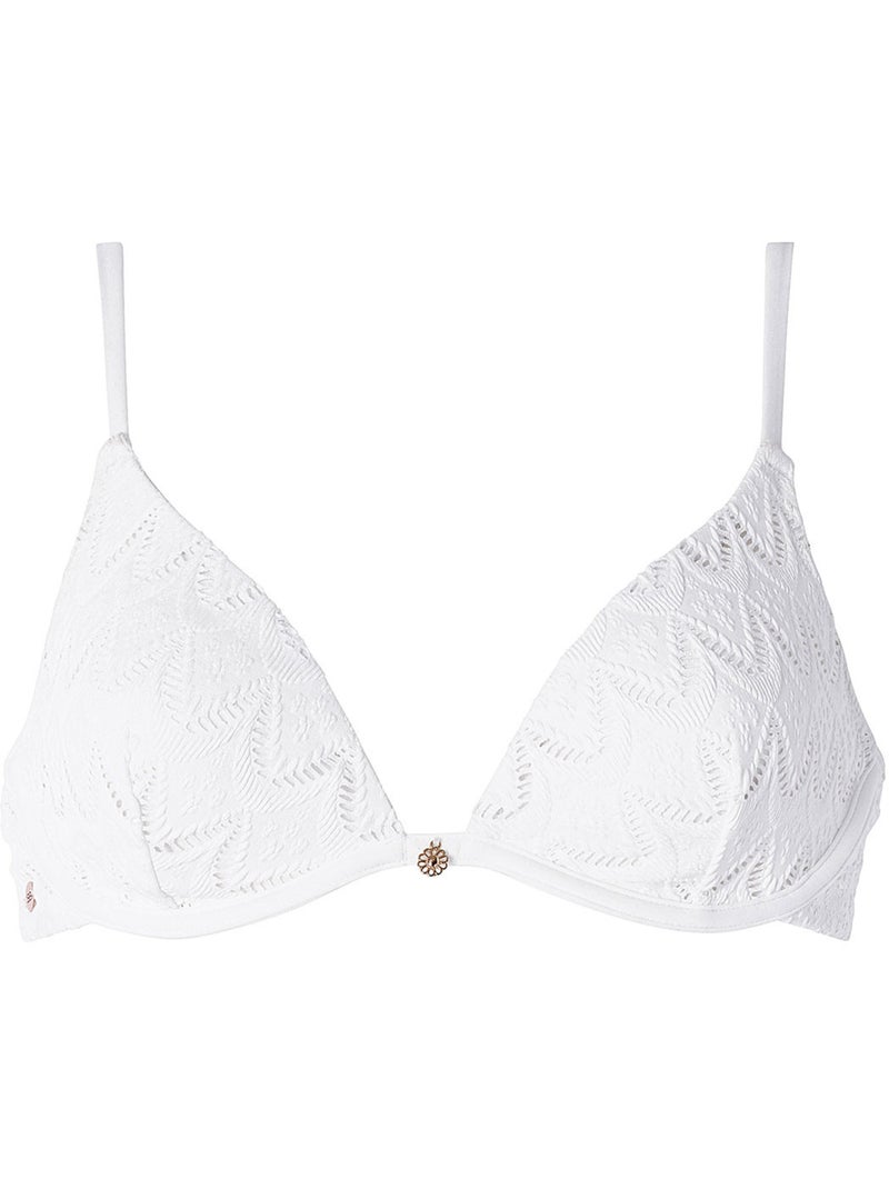 Haut de maillot de bain triangle armaturé MACRAME - Brigitte Bardot Bain Blanc - Kiabi