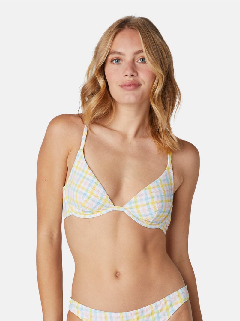 Haut de maillot de bain triangle armaturé MAQUIS - Brigitte Bardot Bain Blanc - Kiabi