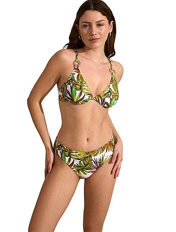 Haut de maillot de bain triangle armaturé non préformé jade