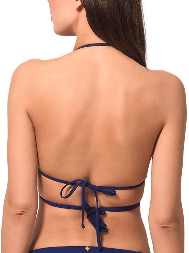 Haut de maillot de bain triangle convertible blue sense Bleu - Kiabi