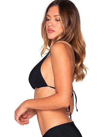 Haut de maillot de bain triangle convertible blue sense