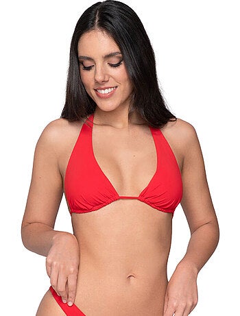 Haut de maillot de bain triangle convertible blue sense