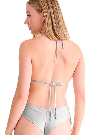 Haut de maillot de bain triangle dos nu blue lagoon