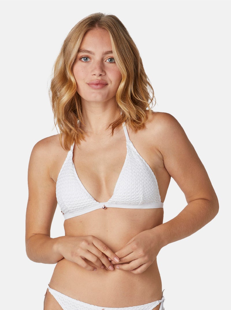Haut de maillot de bain triangle EMBRUN - Brigitte Bardot Bain Blanc - Kiabi
