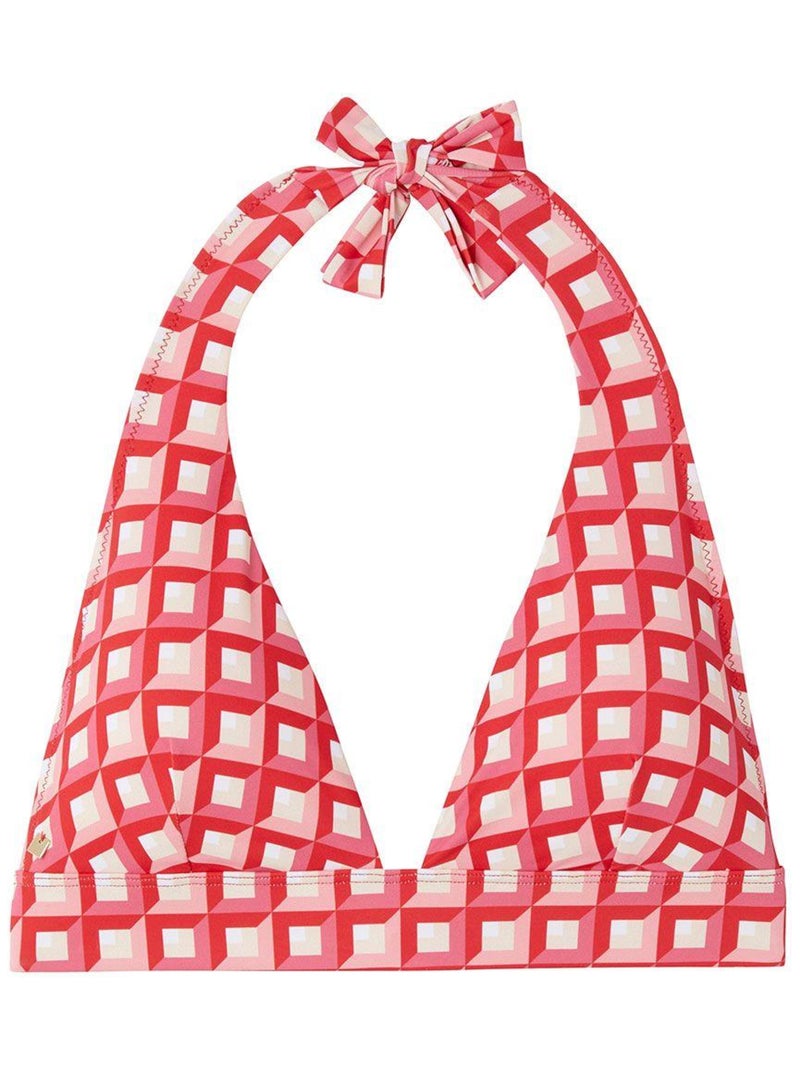 Haut de maillot de bain triangle IBIZA - Camille Cerf & Pomm'Poire Rouge - Kiabi