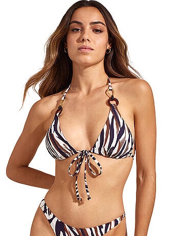 Haut de maillot de bain triangle préformé serengeti