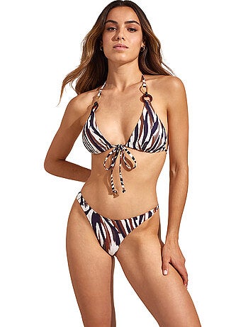Haut de maillot de bain triangle préformé serengeti