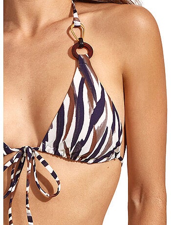 Haut de maillot de bain triangle préformé serengeti