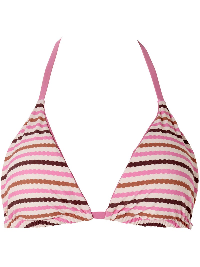 Haut de maillot de bain triangle réversible VOYAGEUSE - Brigitte Bardot Bain Rose - Kiabi