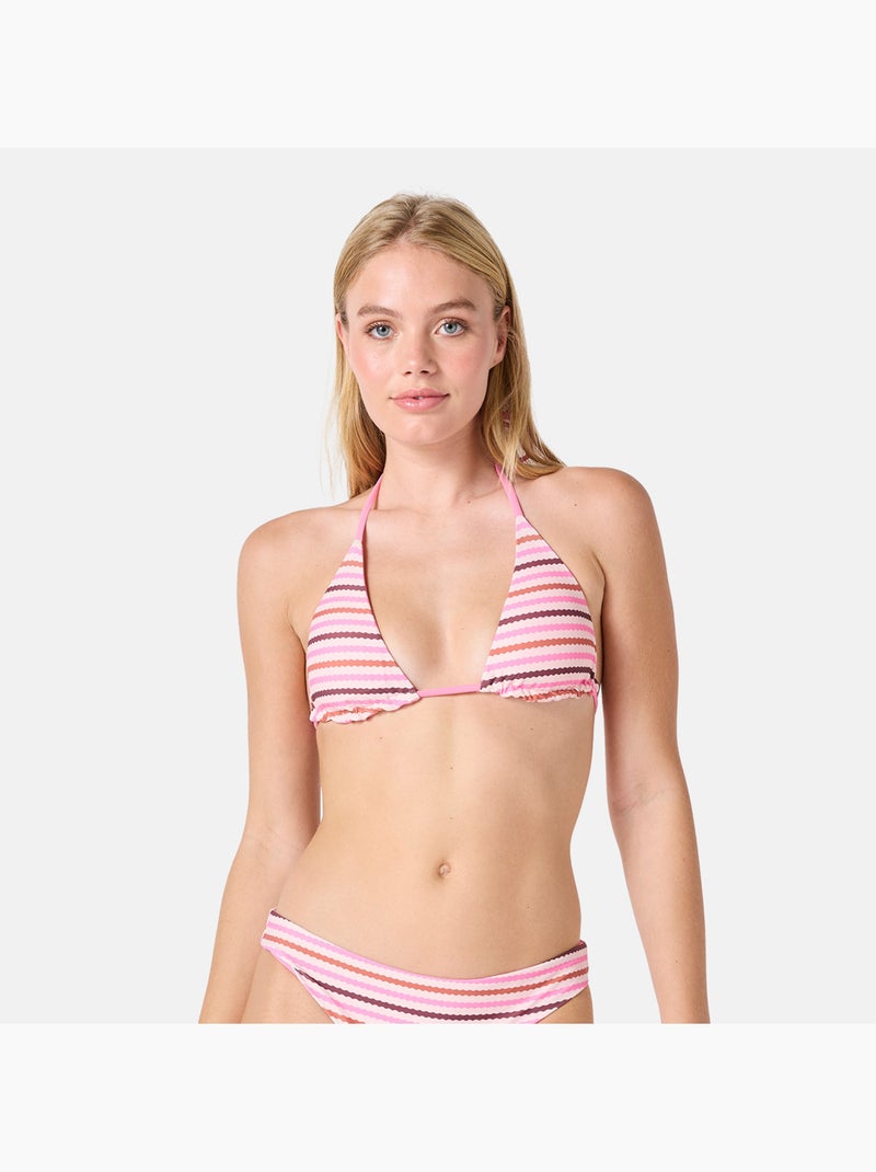 Haut de maillot de bain triangle réversible VOYAGEUSE - Brigitte Bardot Bain Rose - Kiabi
