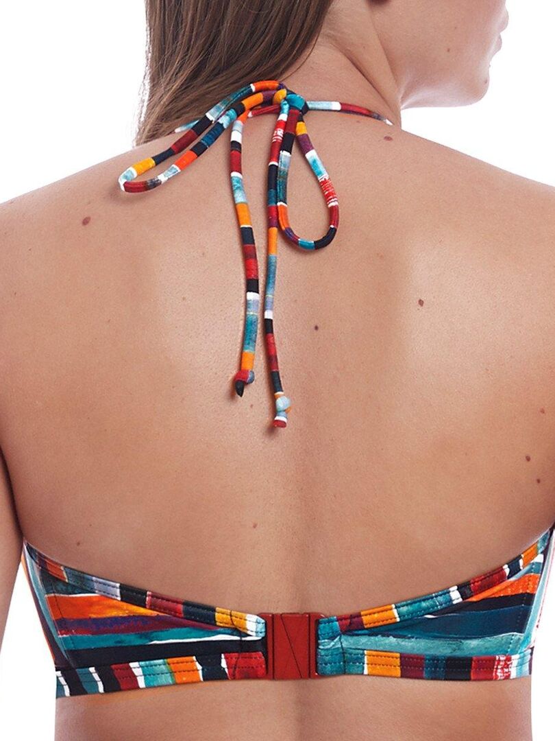 Haut de maillot de bain triangle sans armatures Bali bay Multicolore - Kiabi