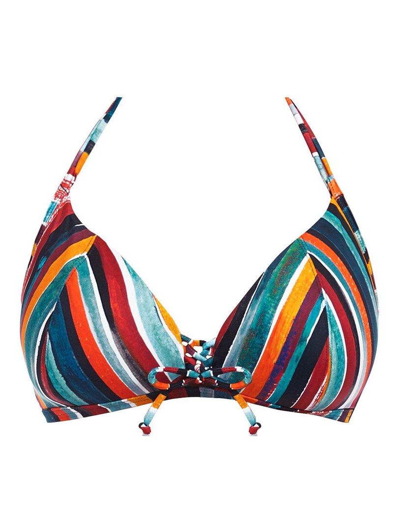 Haut de maillot de bain triangle sans armatures Bali bay Multicolore - Kiabi