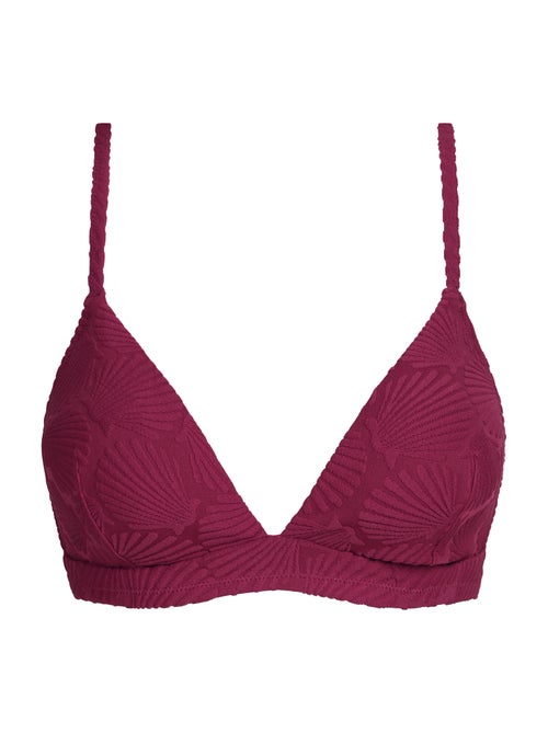 Haut de maillot de bain triangle sans armatures Shell - Kiabi