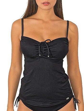 Haut de maillot tankini décolleté réglable Eva - Kiabi