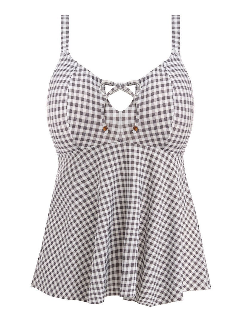 Haut de maillot tankini grande taille Checkmate Gris Kiabi 40.98€