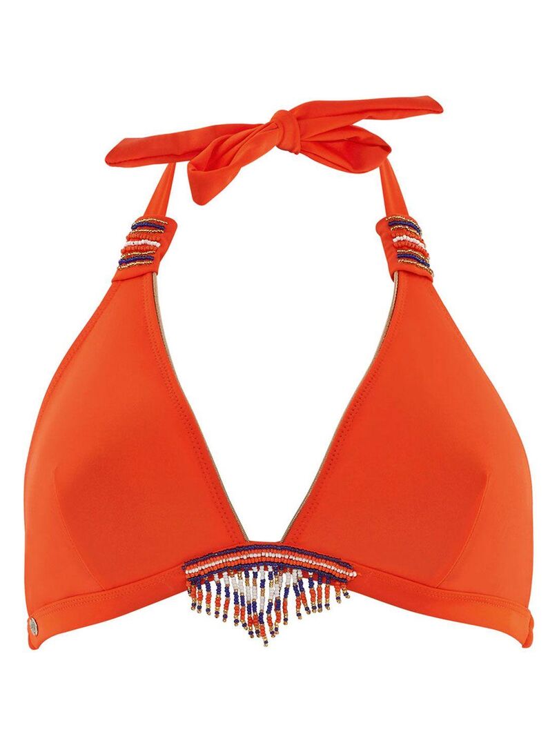 Haut de maillot triangle RIVIERA - Brigitte Bardot Orange - Kiabi