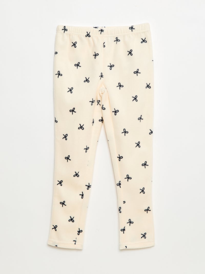 Haut de pyjama à motif Blanc - Kiabi