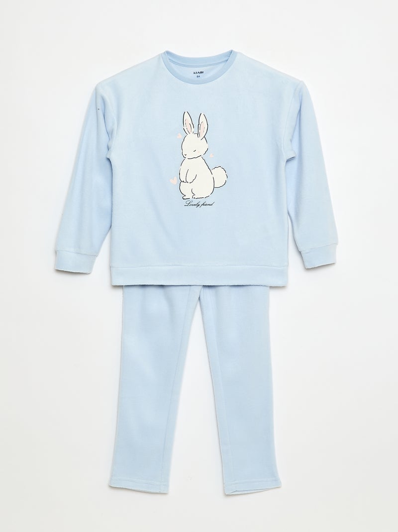 Haut de pyjama à motif Bleu - Kiabi