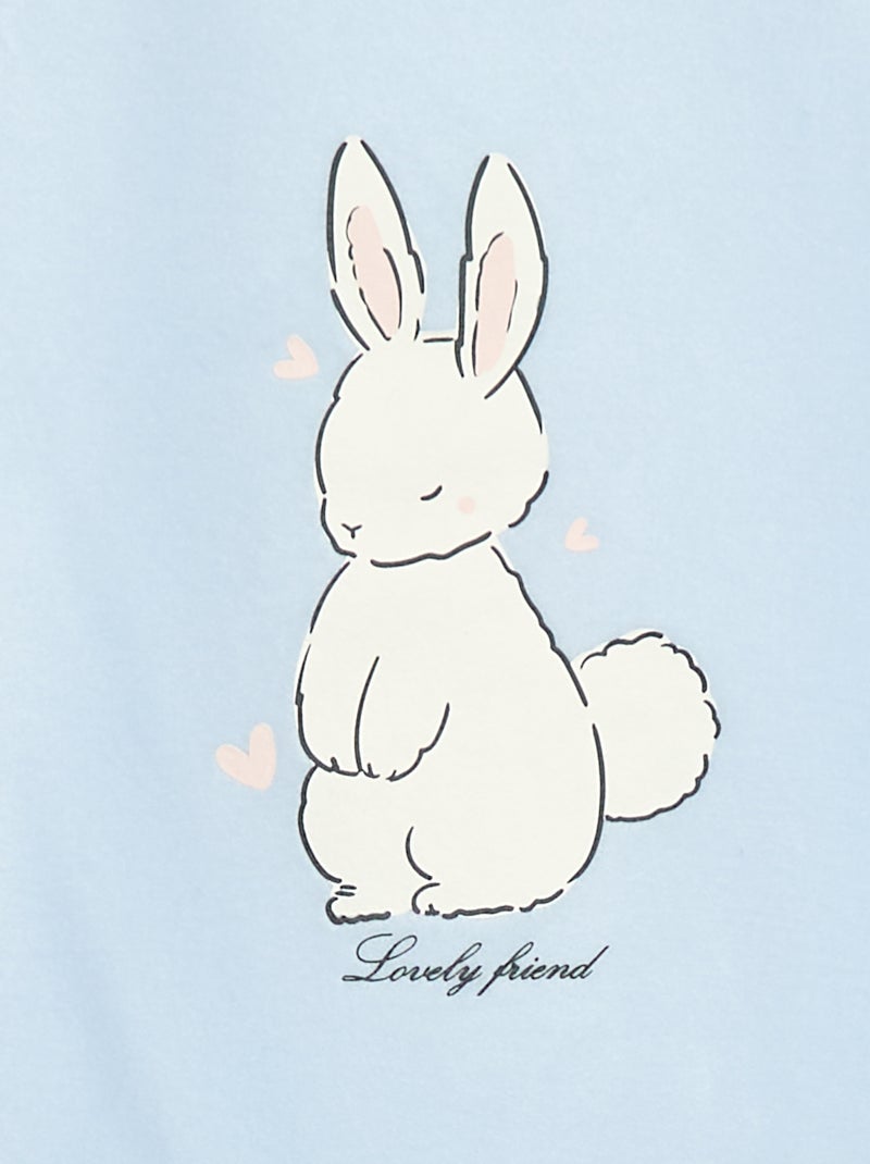 Haut de pyjama à motif Bleu - Kiabi