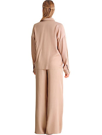 Haut de pyjama chemise manches longues stella