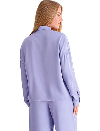 Haut de pyjama chemise manches longues stella