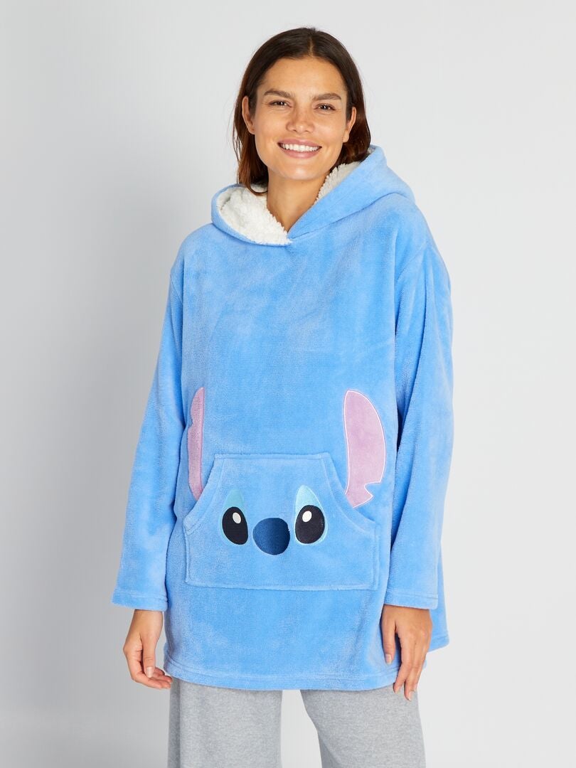 Pyjama long en polaire 'Stitch' - 2 pièces - Bleu - Kiabi - 20.80€