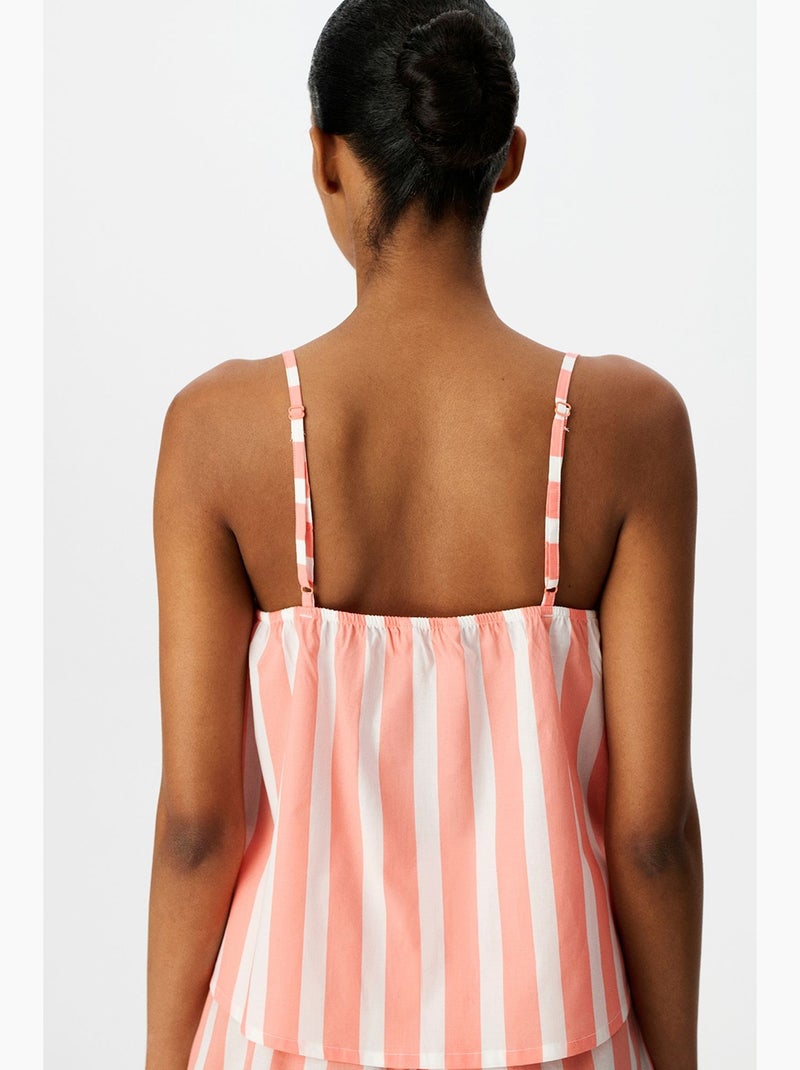 Haut de pyjama rayé rahat club penti Blanc Orange - Kiabi