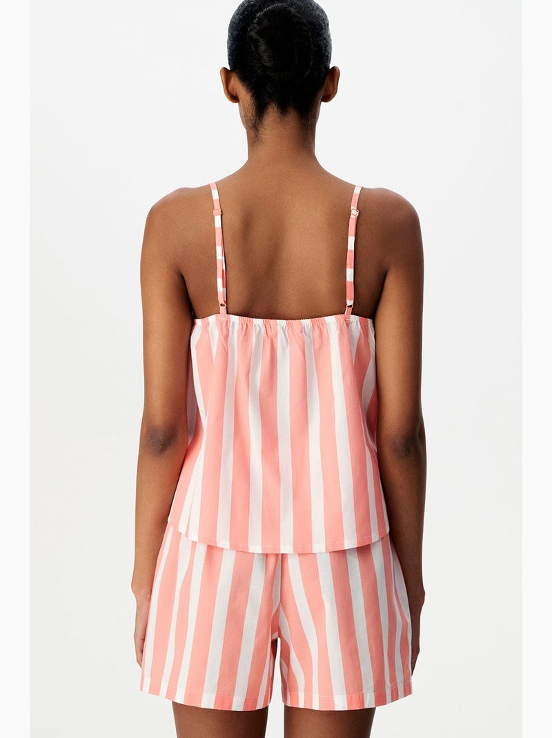 Haut de pyjama rayé rahat club penti Blanc Orange - Kiabi