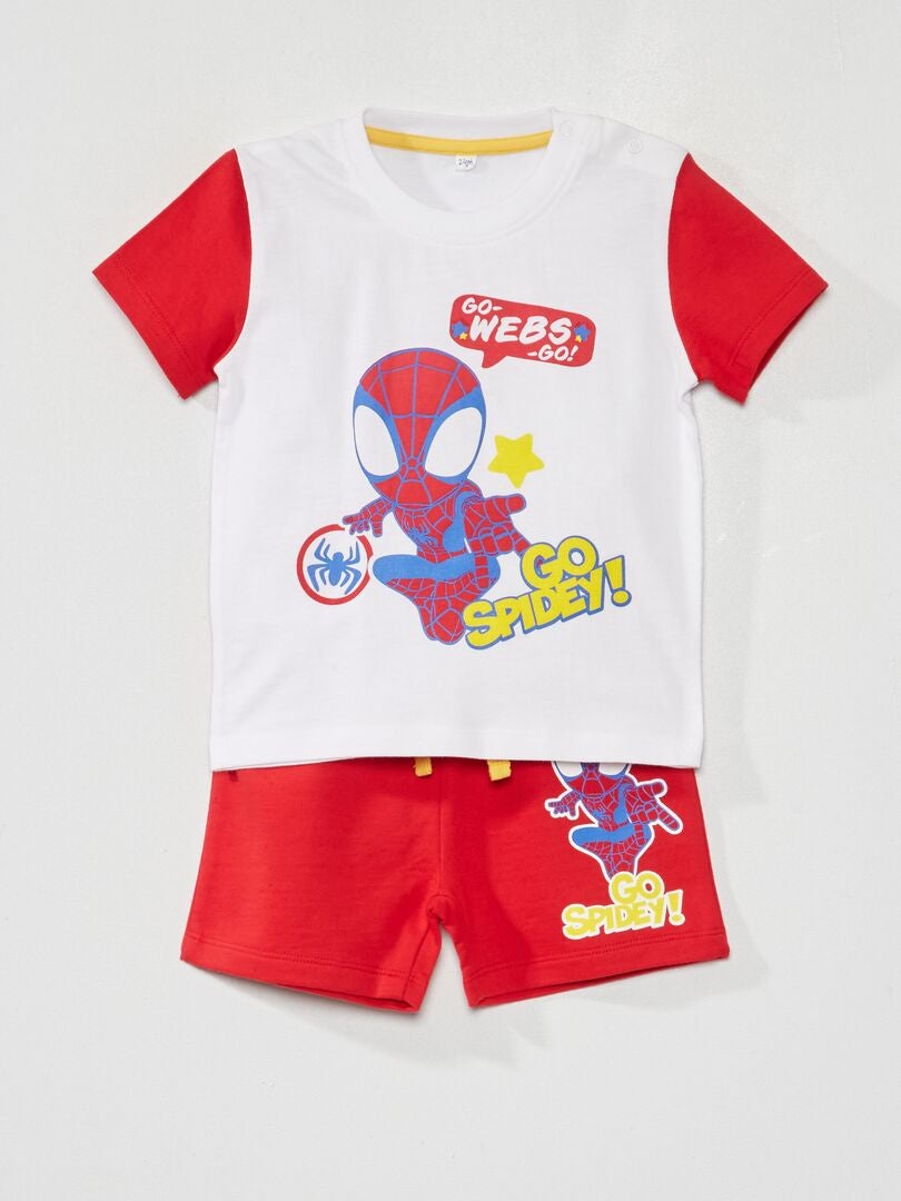 Haut de pyjama 'Spider-Man' 'Marvel' Rouge - Kiabi