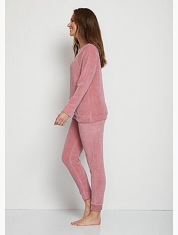 Haut de pyjama sweat en velours côtelé - Afibel