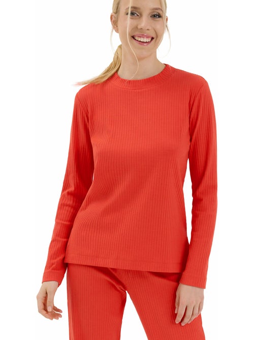 Haut de pyjama top manches longues lucky - Kiabi Haut de pyjama top manches longues lucky - Kiabi